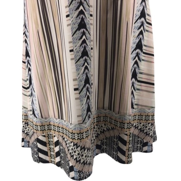 Hale Bob Graphic Print Sleeveless Choker Neck Dress - Picture 7 of 11